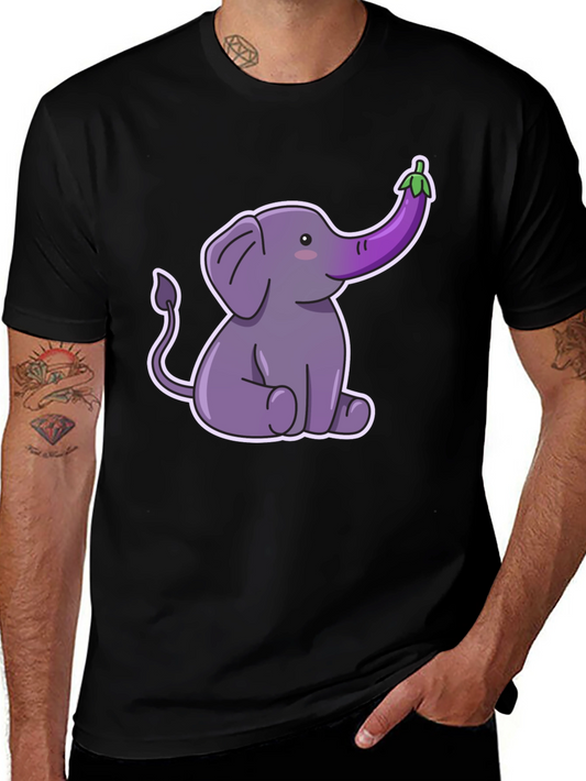 Elephant Eggplant Humor T-Shirt