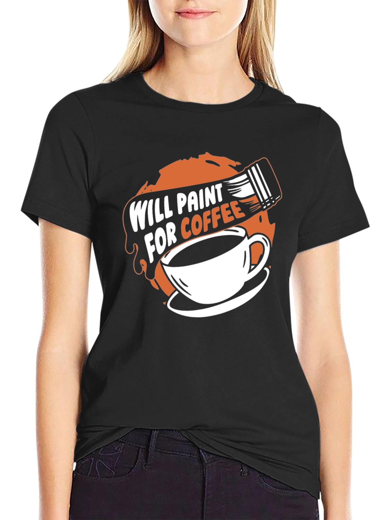 Will Paint for Coffee T-Shirt
