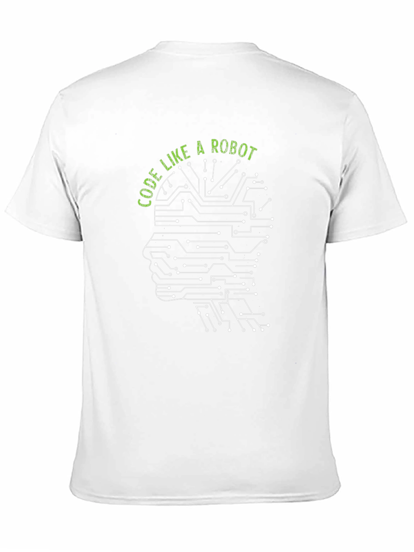 Code Like a Robot Black Graphic Tee
