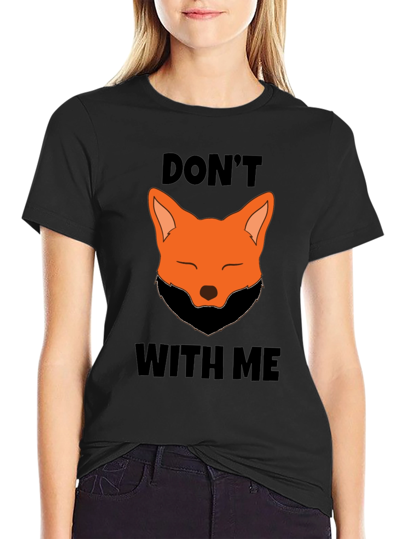 Dont Fox With Me Graphic Tee - Black T-Shirt
