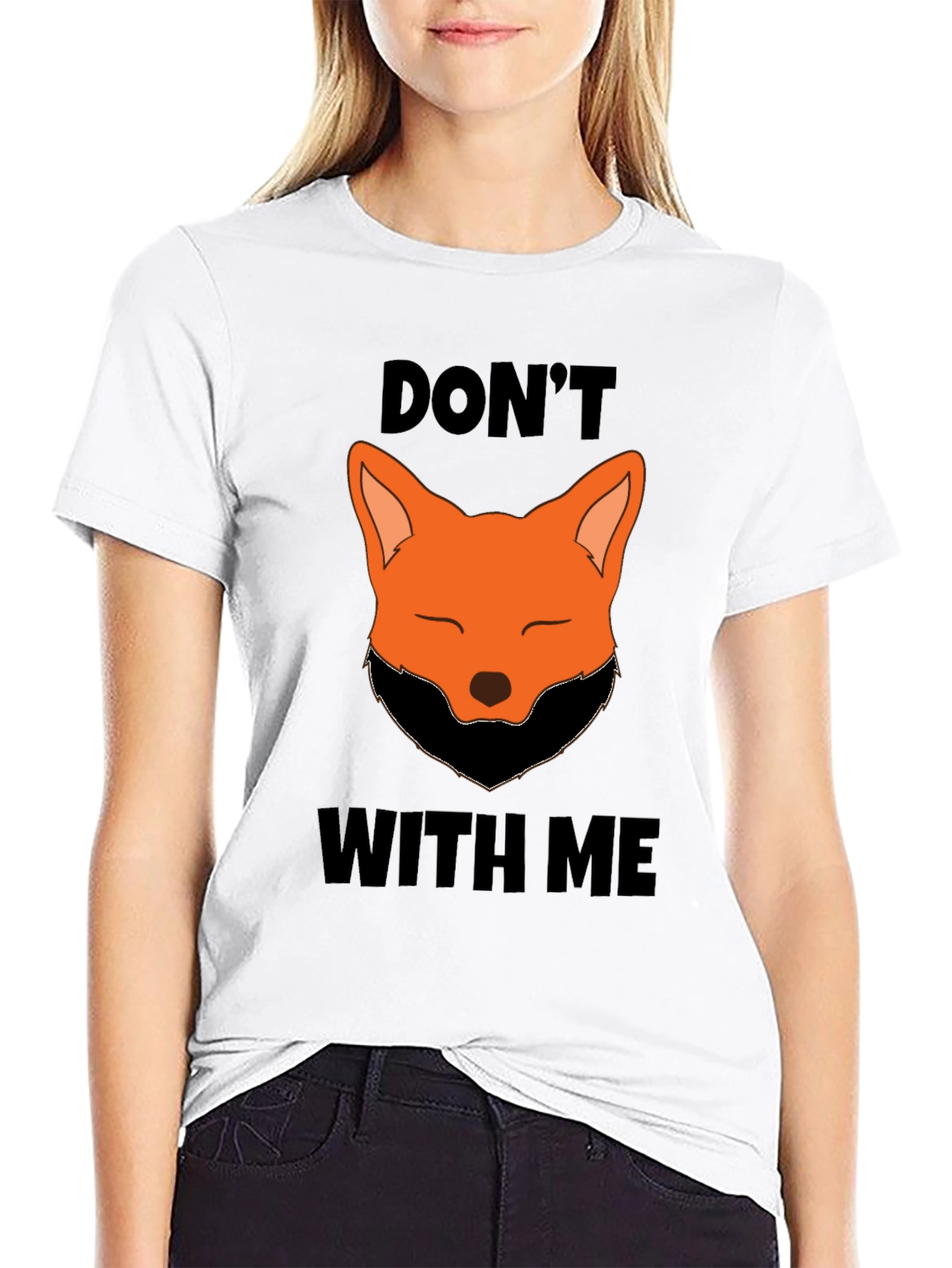 Dont Fox With Me Graphic Tee - Black T-Shirt
