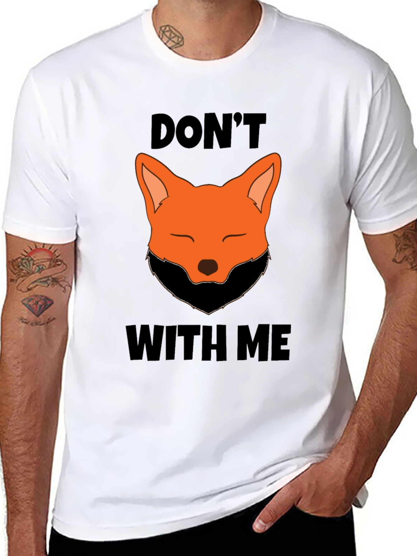 Dont Fox With Me Graphic Tee - Black T-Shirt