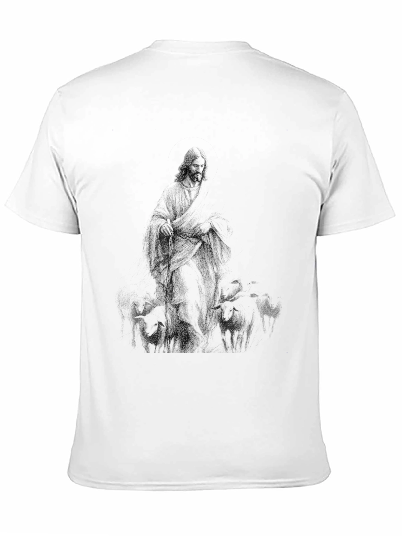 Black Jesus The Good Shepherd Graphic T-Shirt