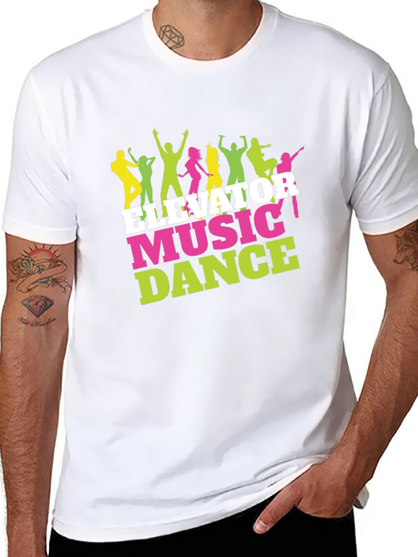 Elevator Music Dance Graphic Tee - Party T-Shirt