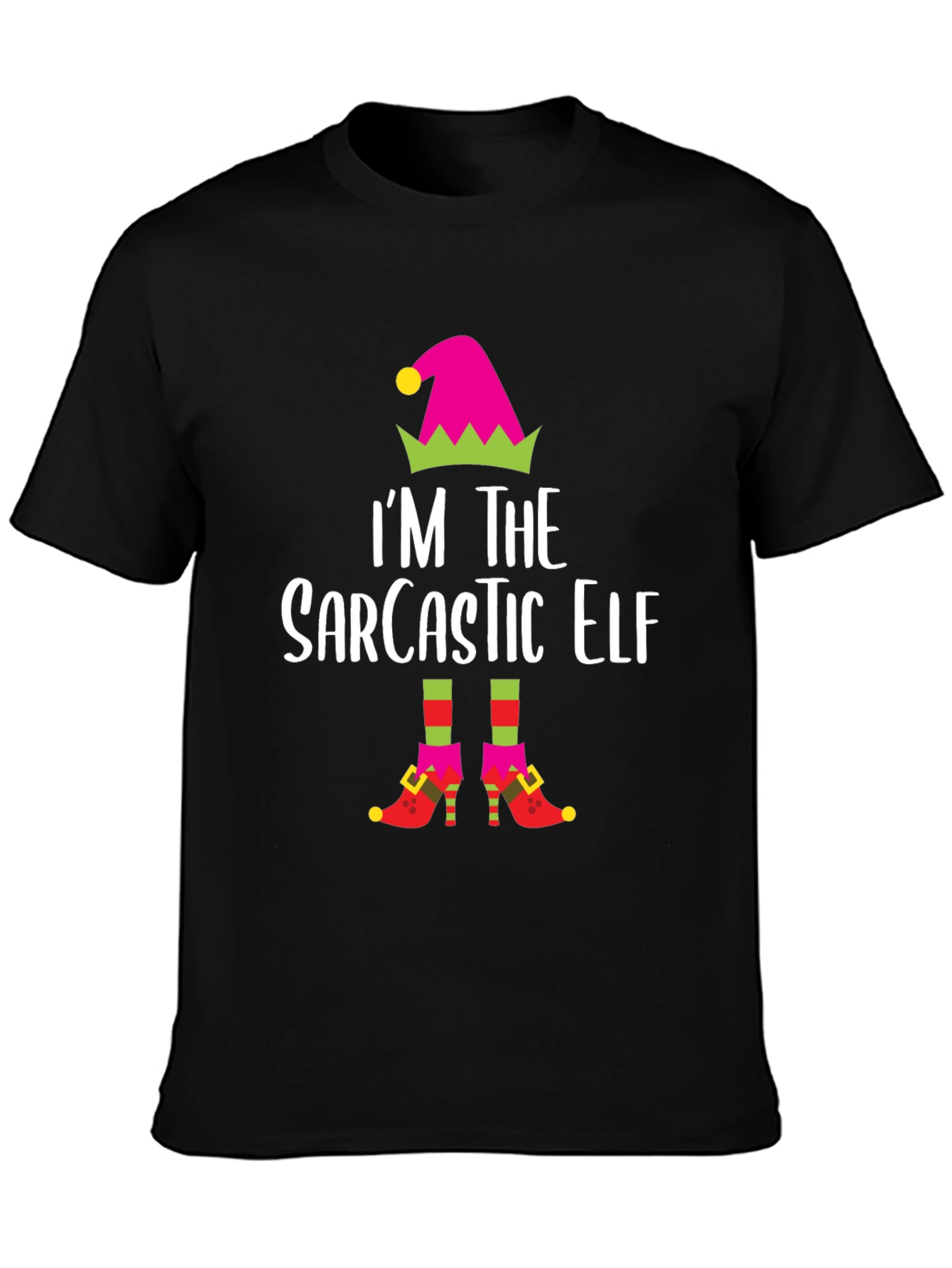 Sarcastic Elf T-Shirt - Holiday Humor