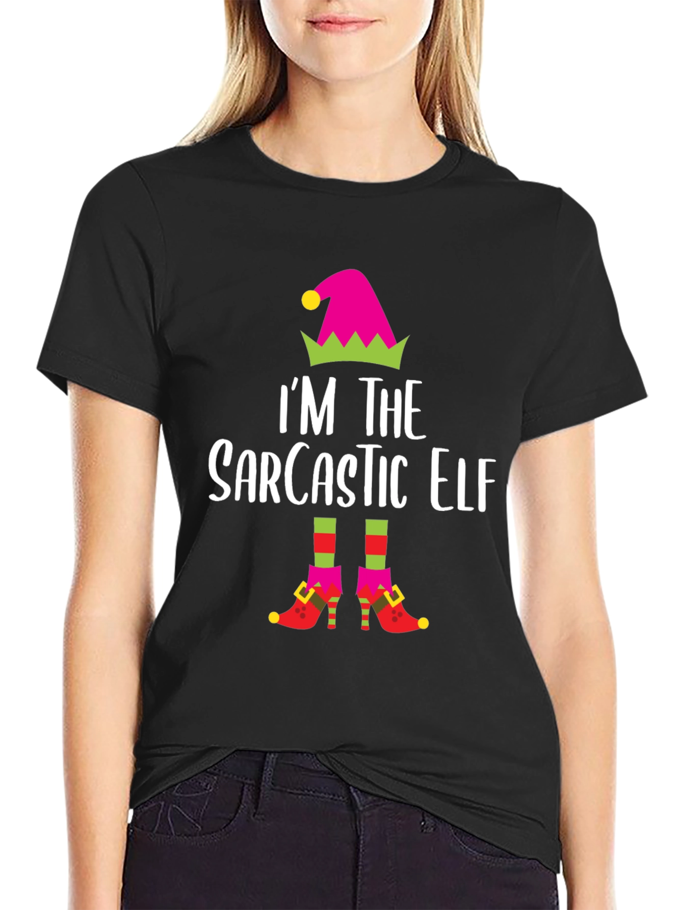 Sarcastic Elf T-Shirt - Holiday Humor
