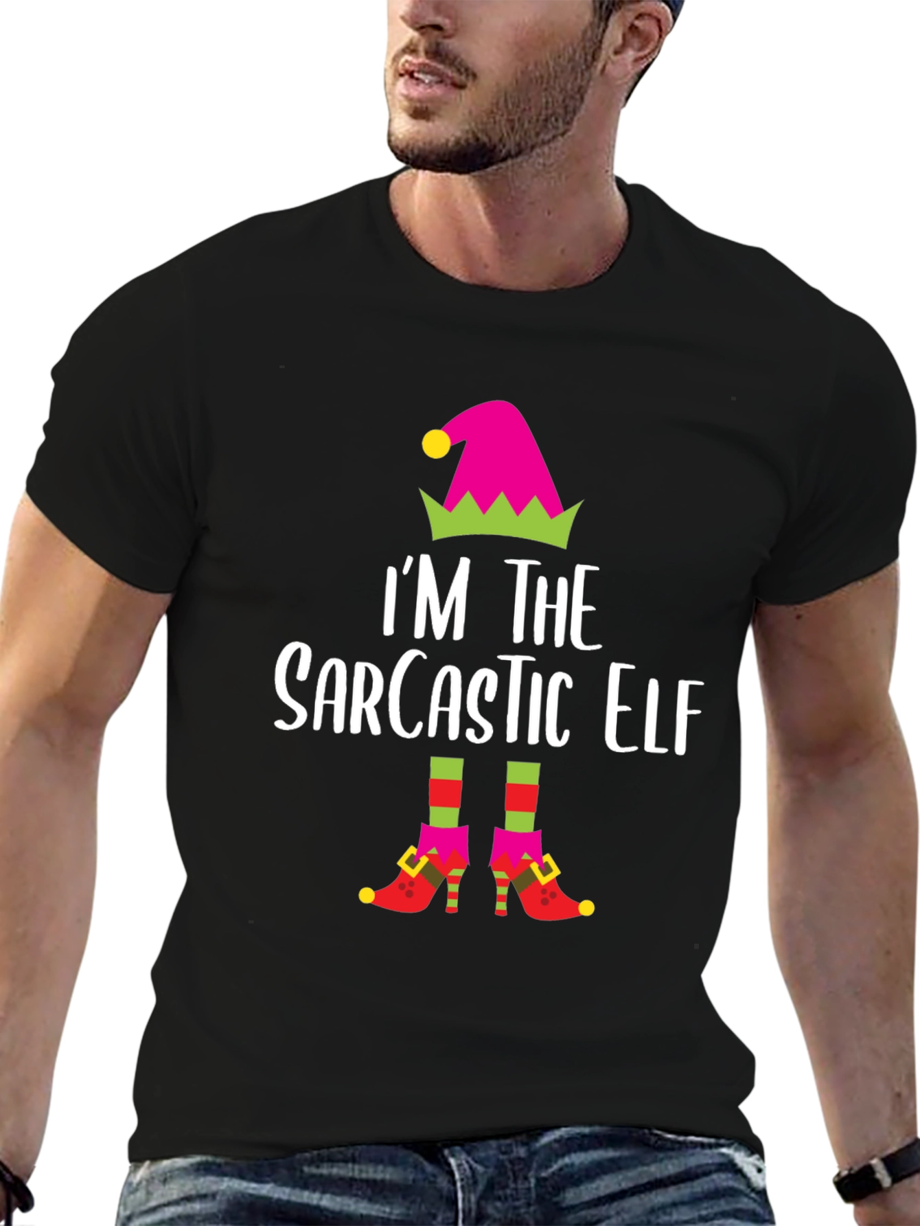 Sarcastic Elf T-Shirt - Holiday Humor