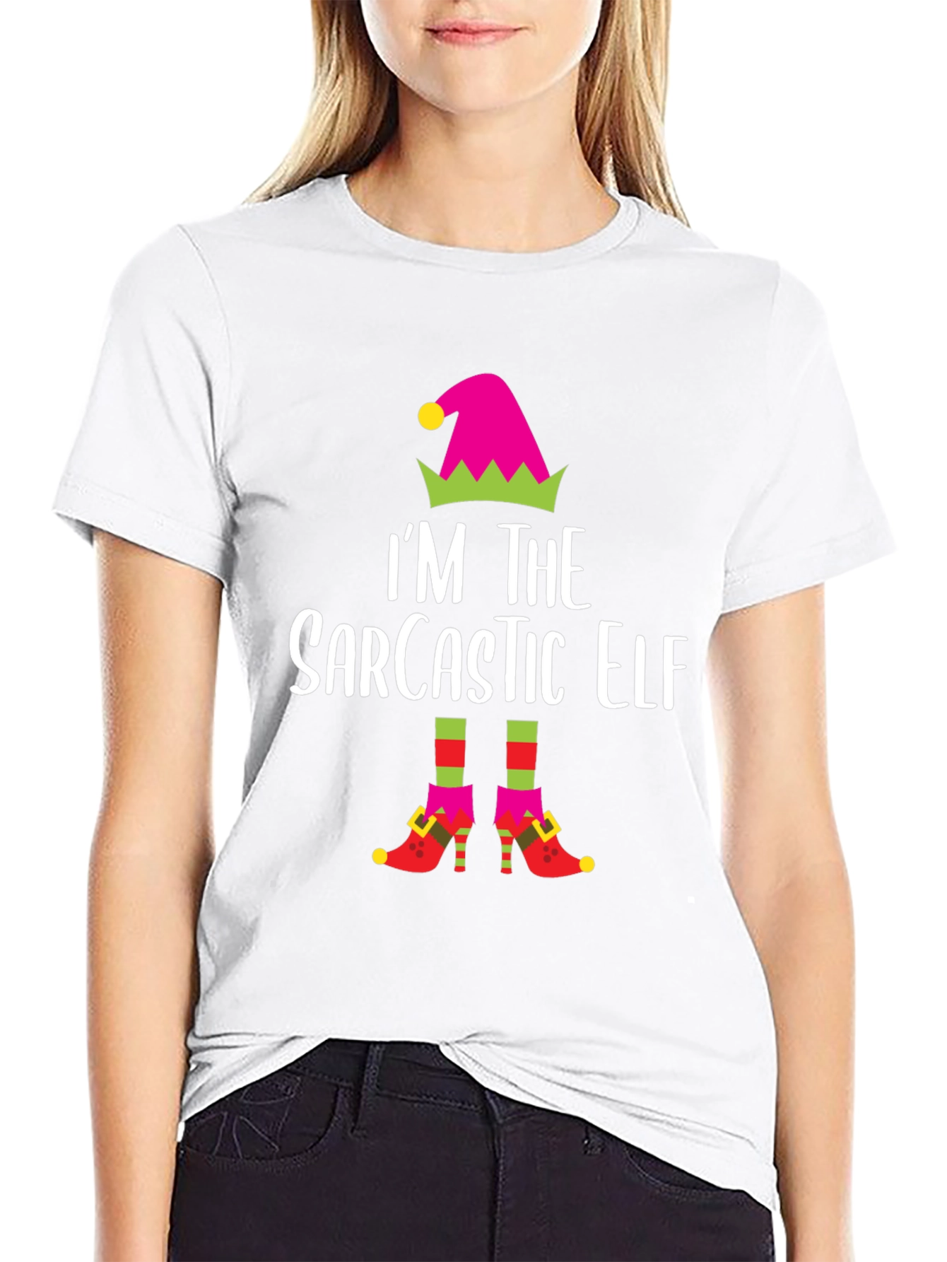 Sarcastic Elf T-Shirt - Holiday Humor