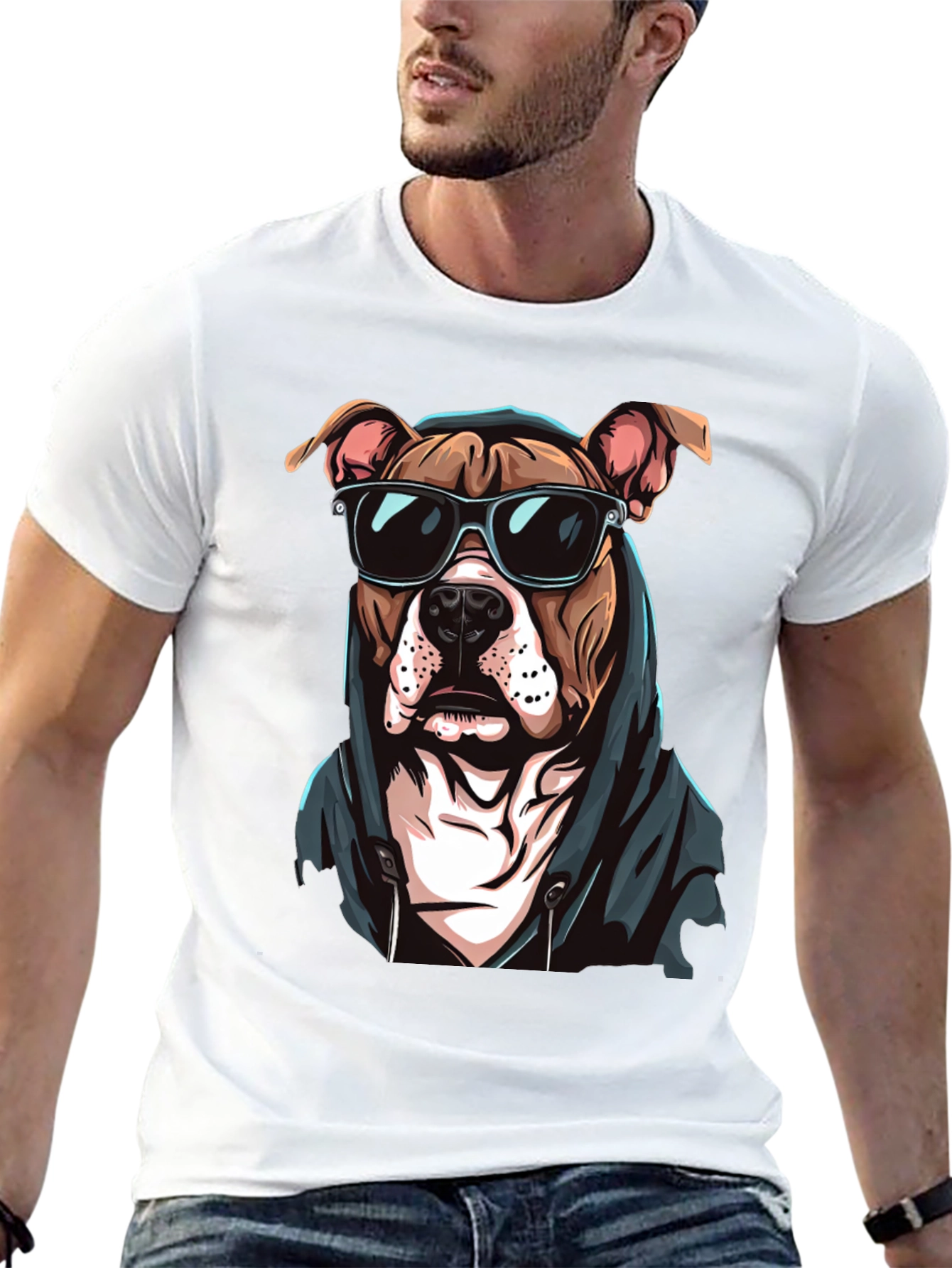 Cool Dog Graphic Tee - Streetwear Style