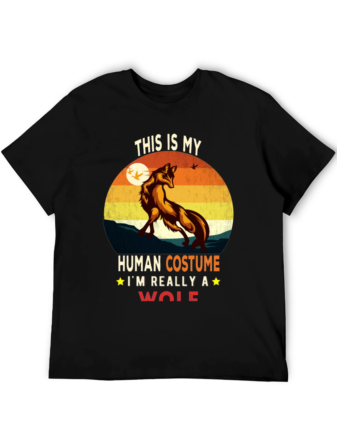 Human Costume Wolf Graphic Tee