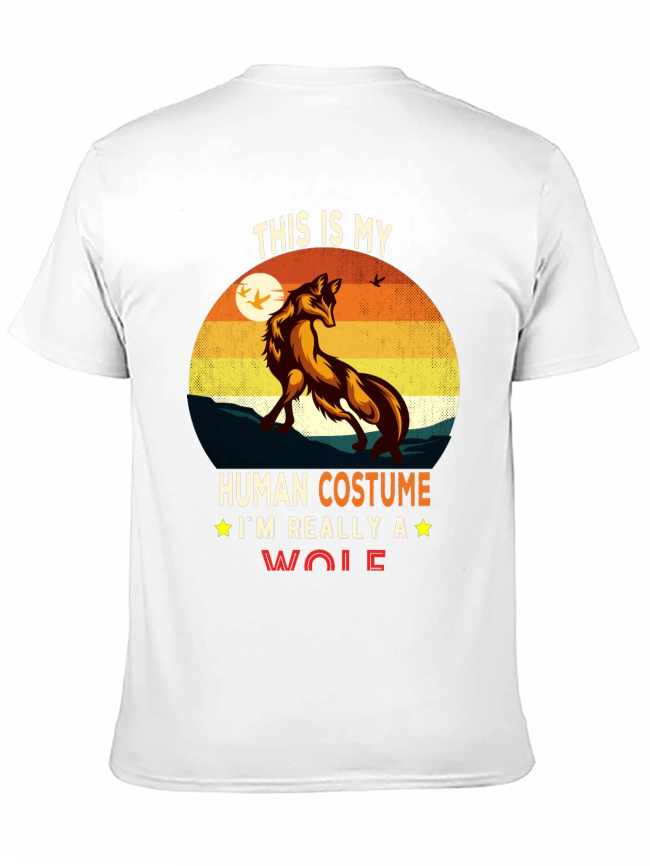 Human Costume Wolf Graphic Tee