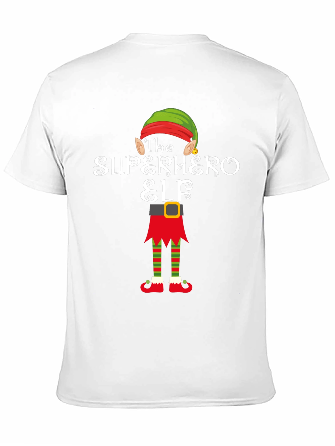 Superhero Elf T-Shirt Funny Christmas Tee