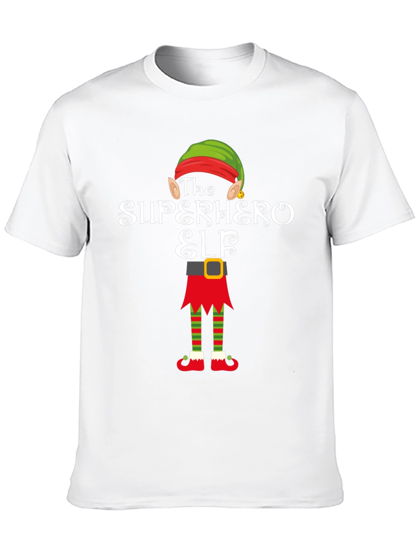 Superhero Elf T-Shirt Funny Christmas Tee