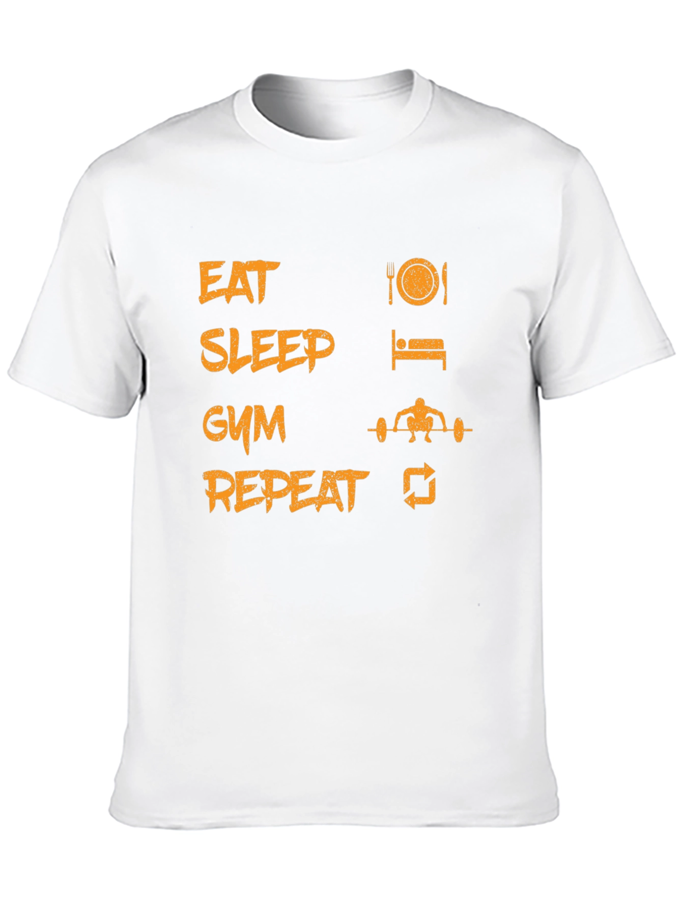 Eat Sleep Gym Repeat Graphic T-Shirt