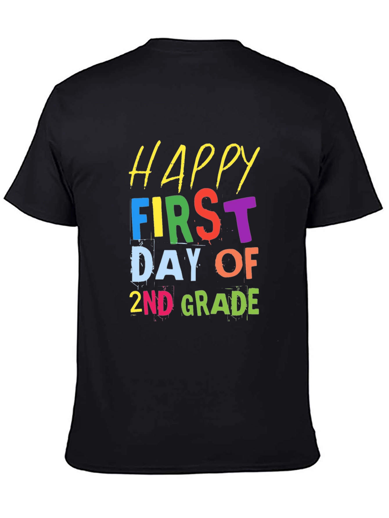 Happy First Day of 2nd Grade Black T-Shirt