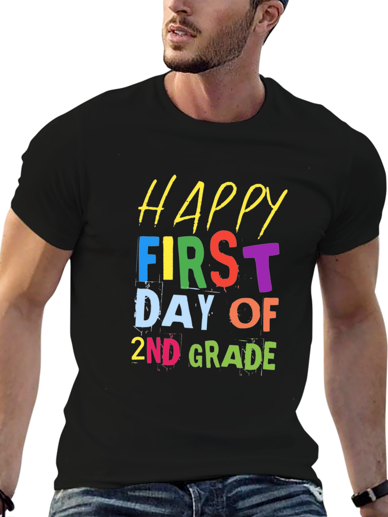 Happy First Day of 2nd Grade Black T-Shirt