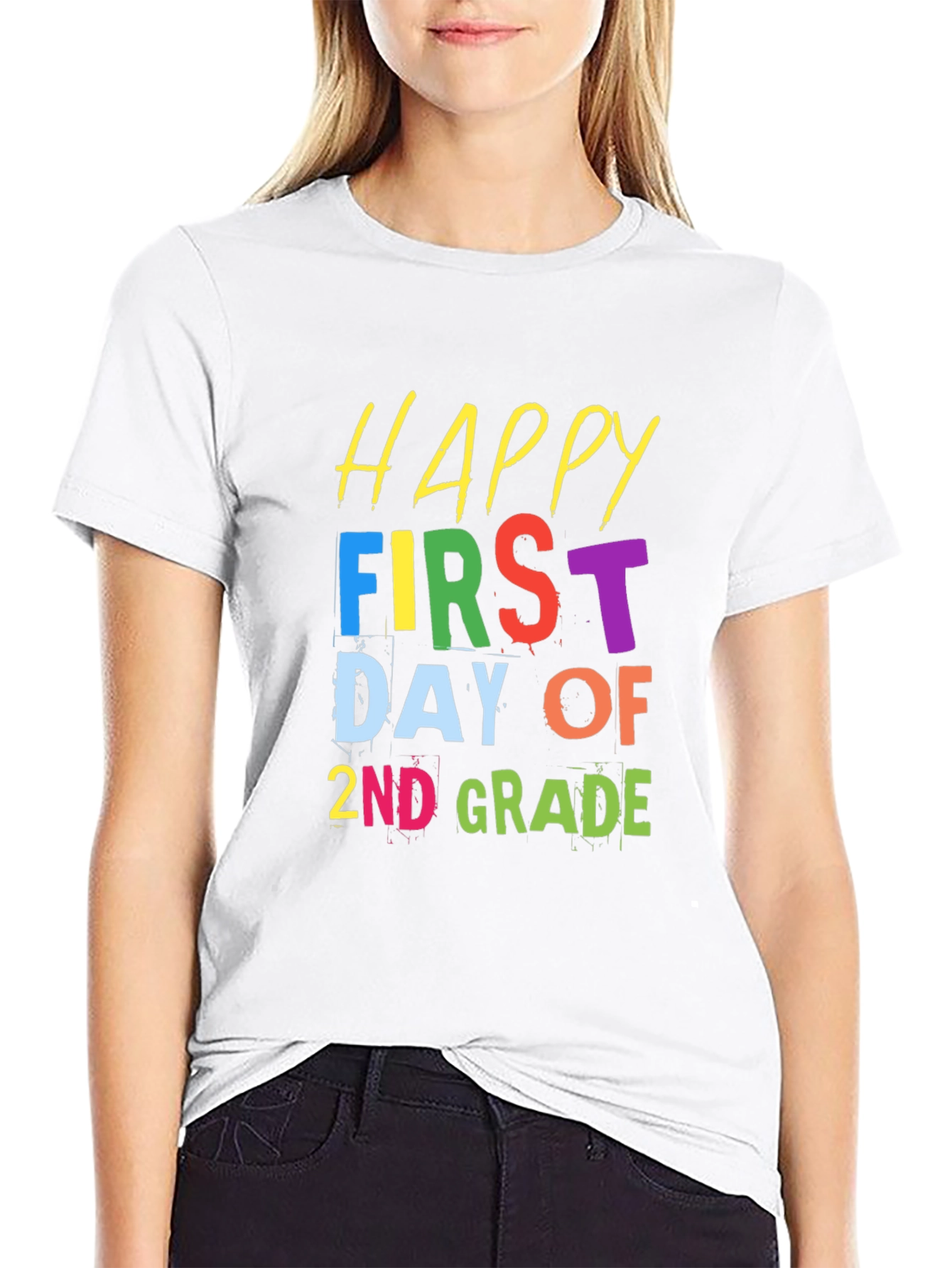 Happy First Day of 2nd Grade Black T-Shirt