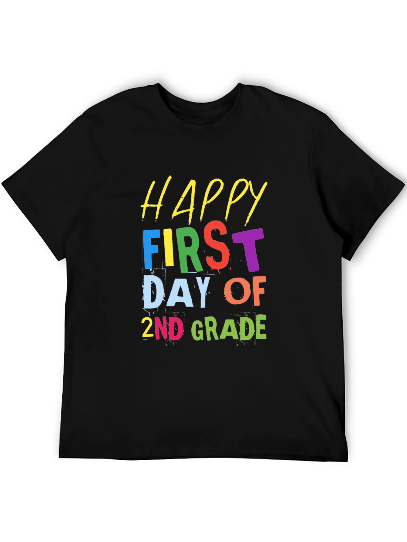 Happy First Day of 2nd Grade Black T-Shirt
