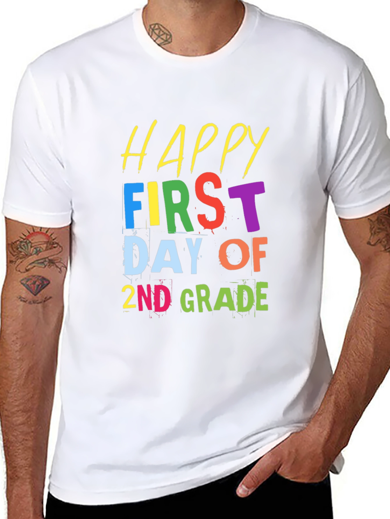Happy First Day of 2nd Grade Black T-Shirt