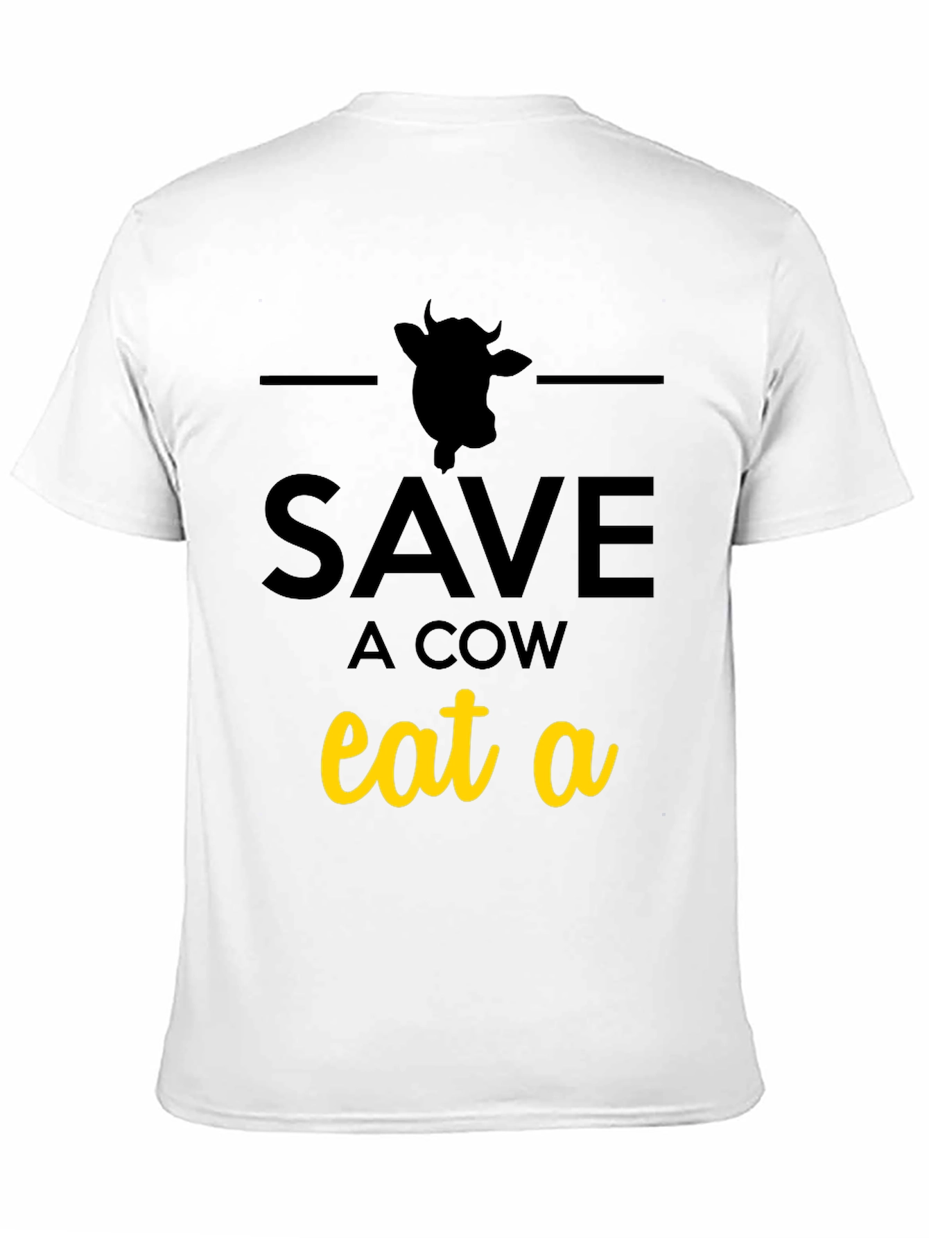Save a Cow Eat a... T-Shirt - Black