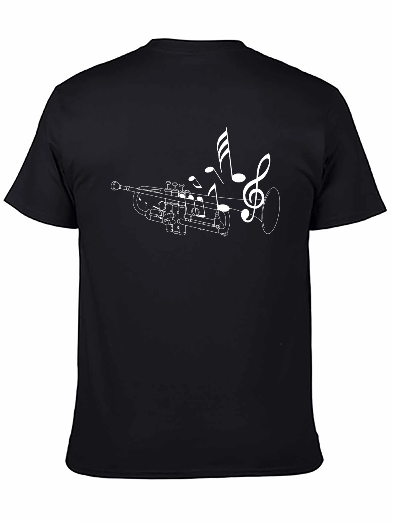 Trumpet Music Notes Graphic T-Shirt