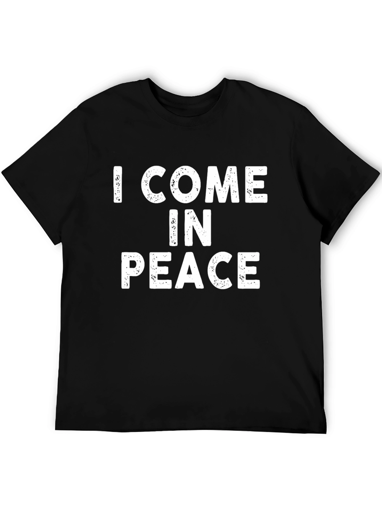 I Come In Peace Black Graphic Tee