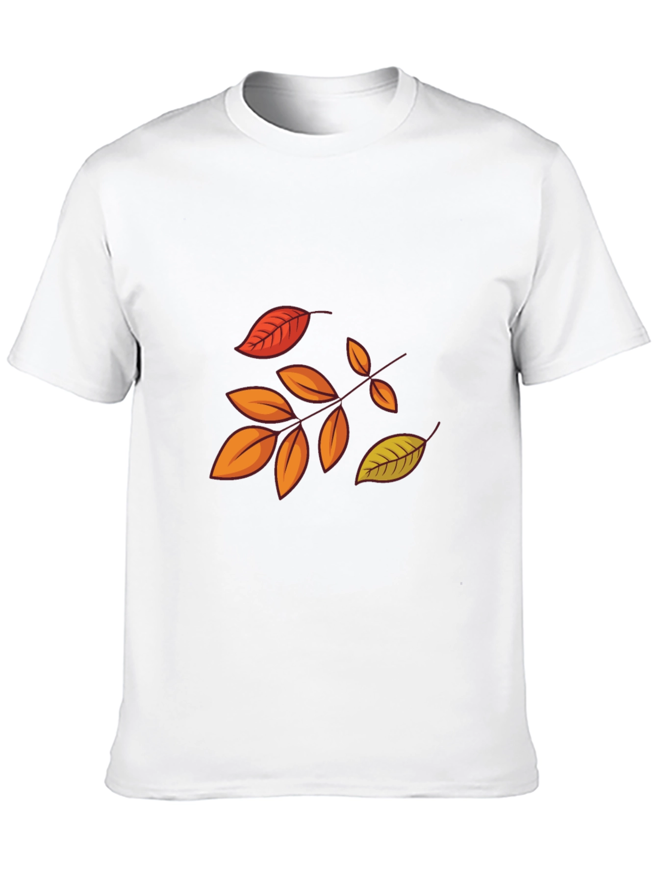 Autumn Leaves Graphic Black T-Shirt