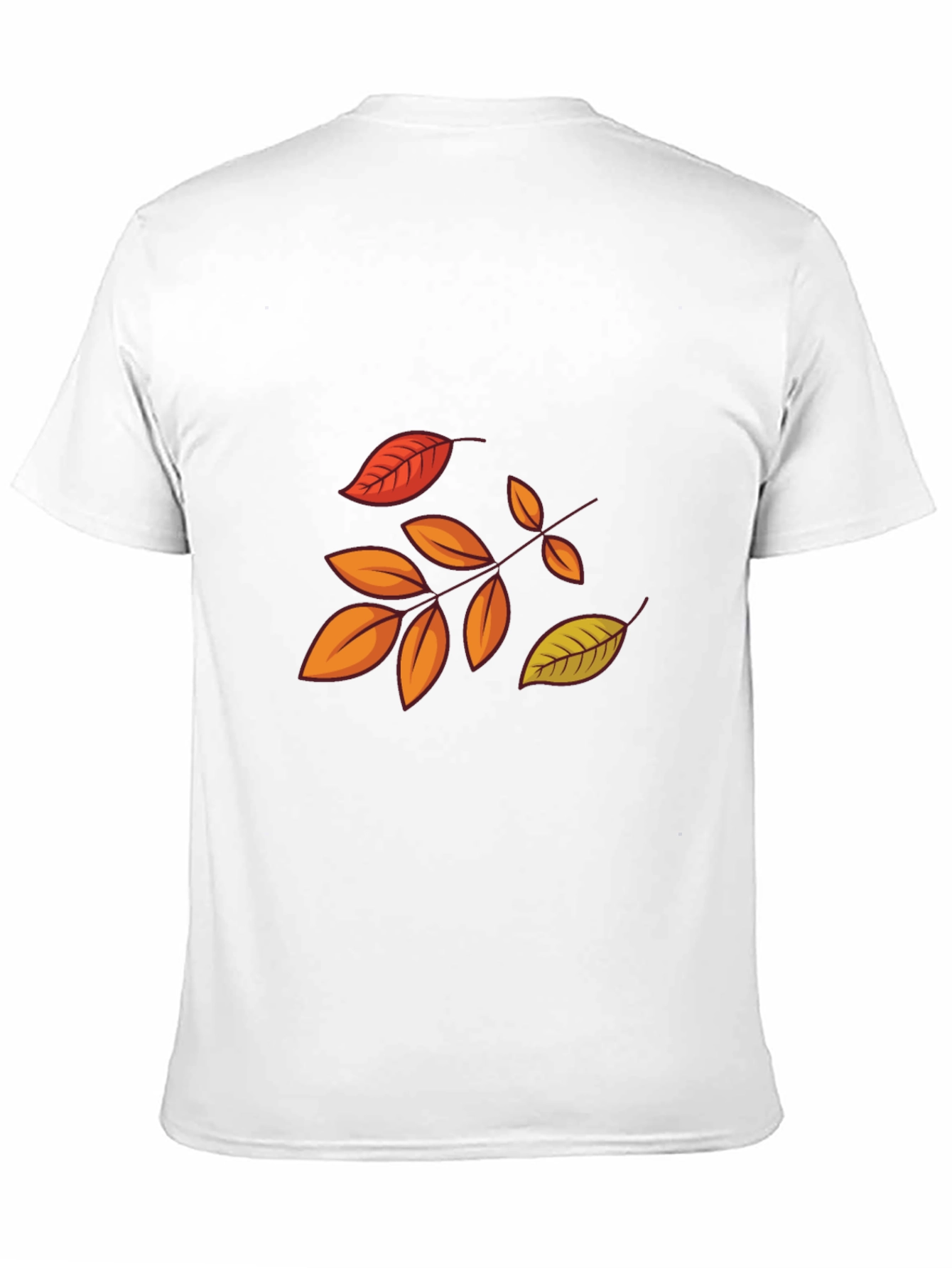 Autumn Leaves Graphic Black T-Shirt