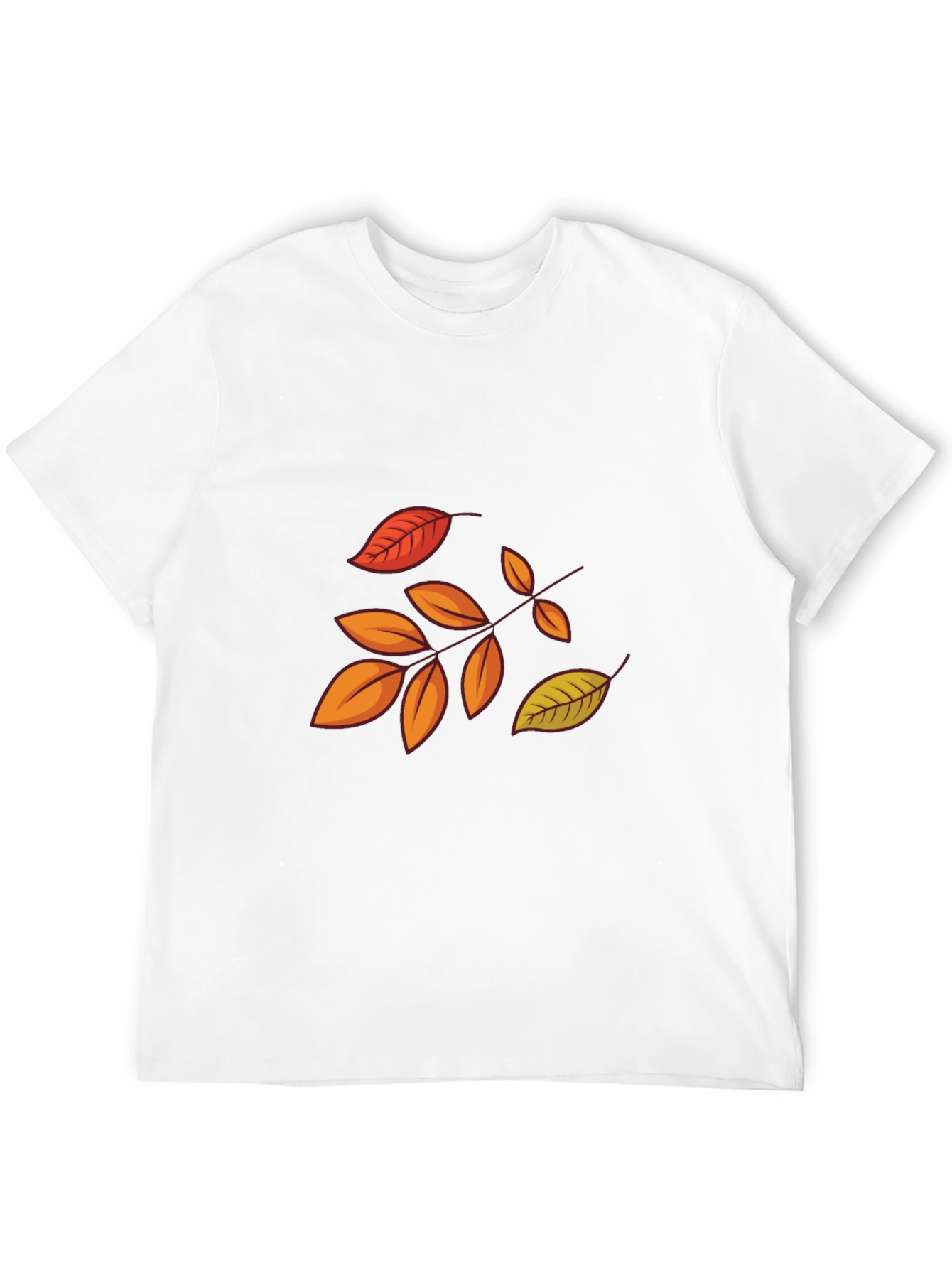 Autumn Leaves Graphic Black T-Shirt