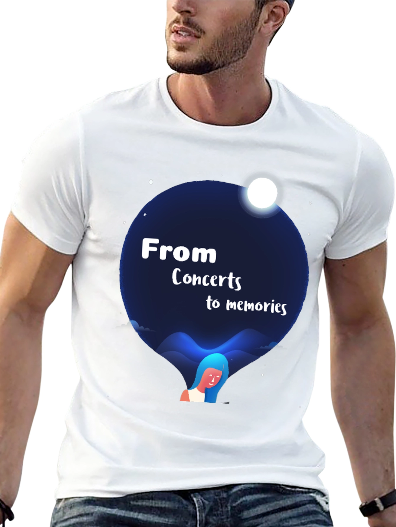 From Concerts to Memories Black T-Shirt