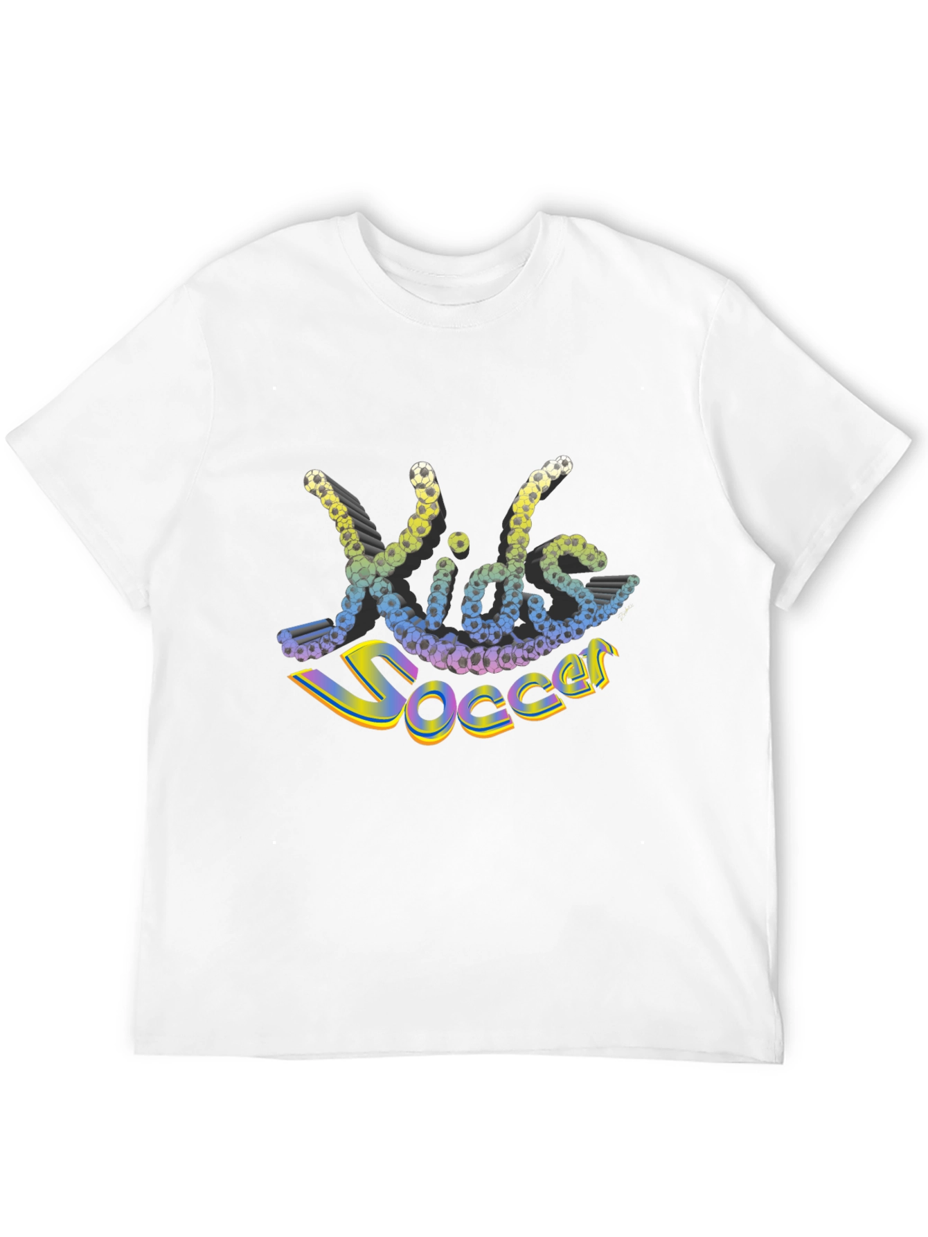 Kids Soccer Black T-Shirt