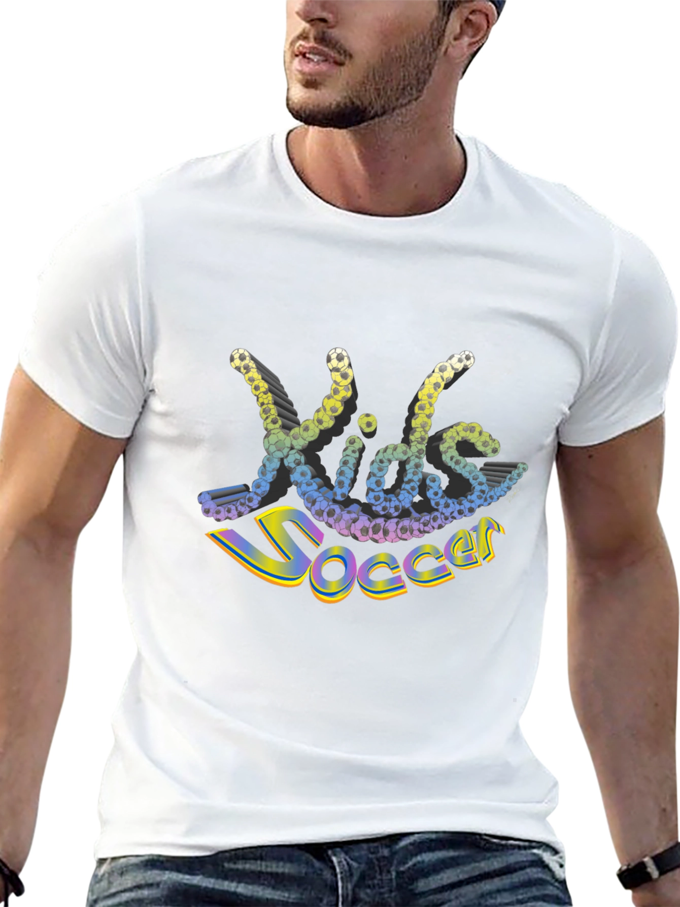 Kids Soccer Black T-Shirt
