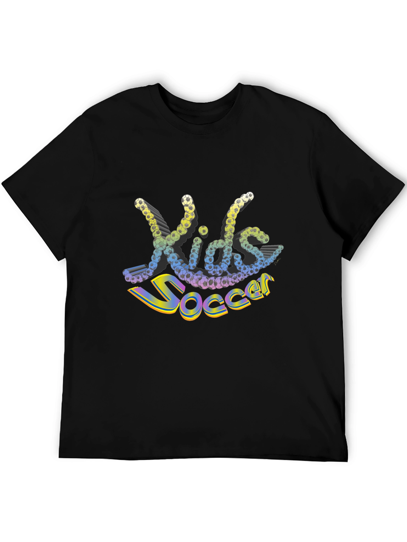Kids Soccer Black T-Shirt