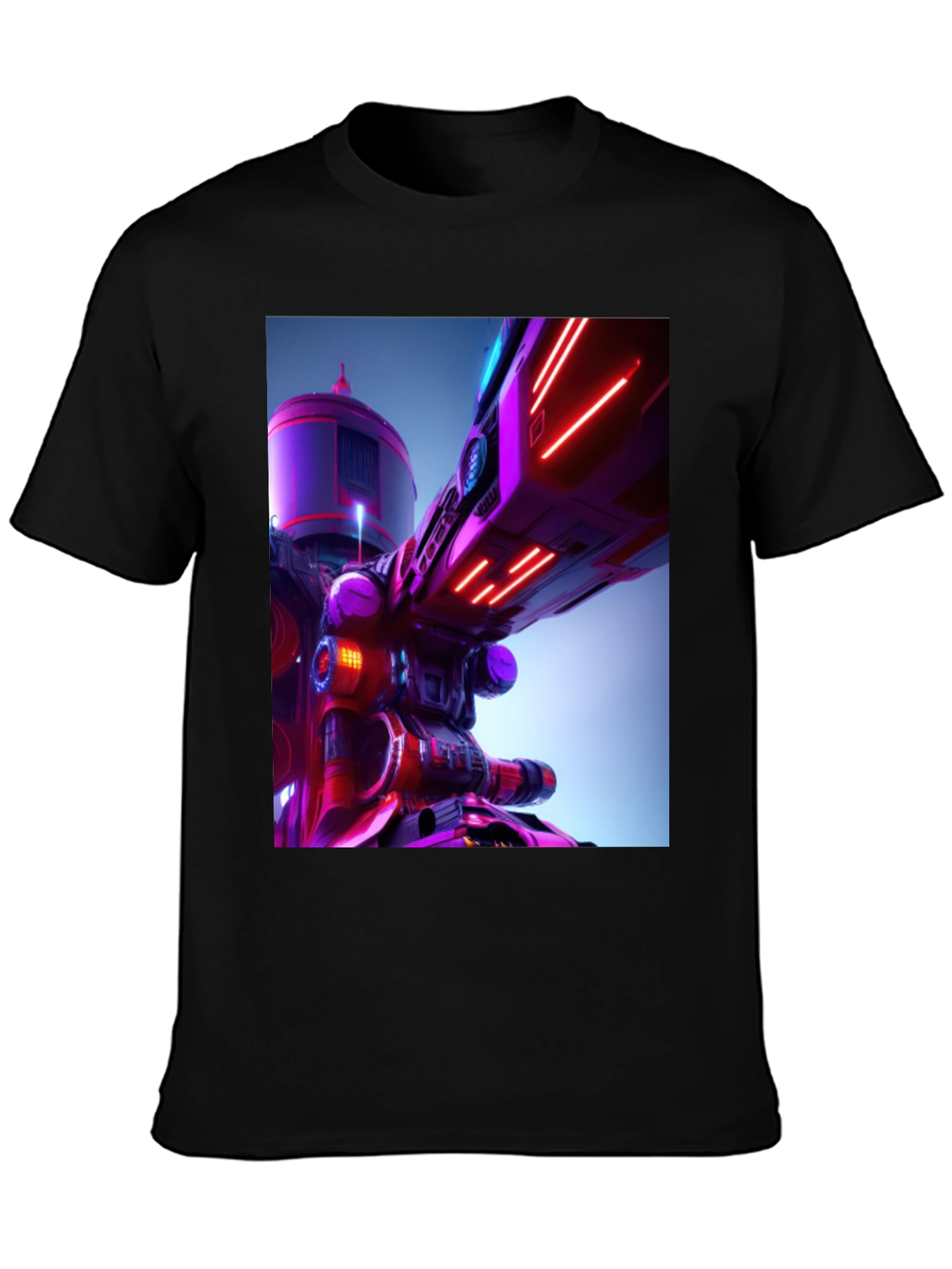 Futuristic Tech Graphic Tee