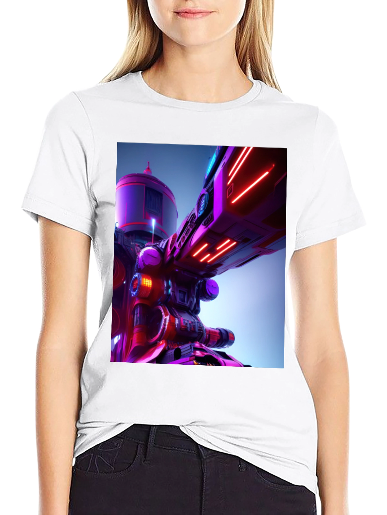 Futuristic Tech Graphic Tee