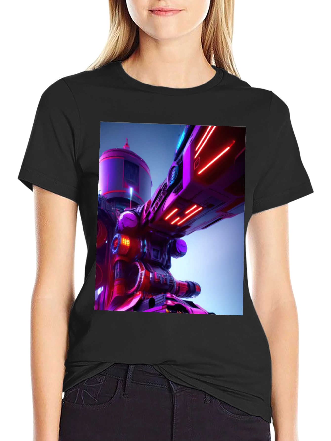 Futuristic Tech Graphic Tee