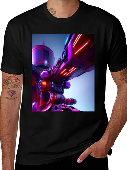 Futuristic Tech Graphic Tee