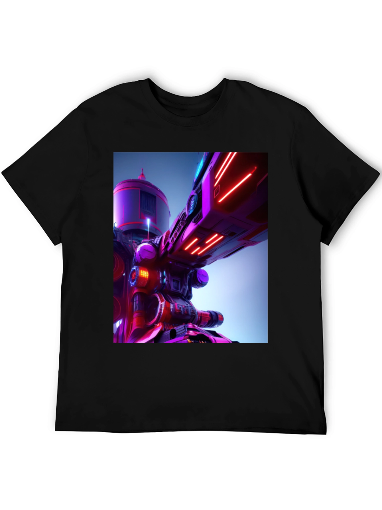 Futuristic Tech Graphic Tee