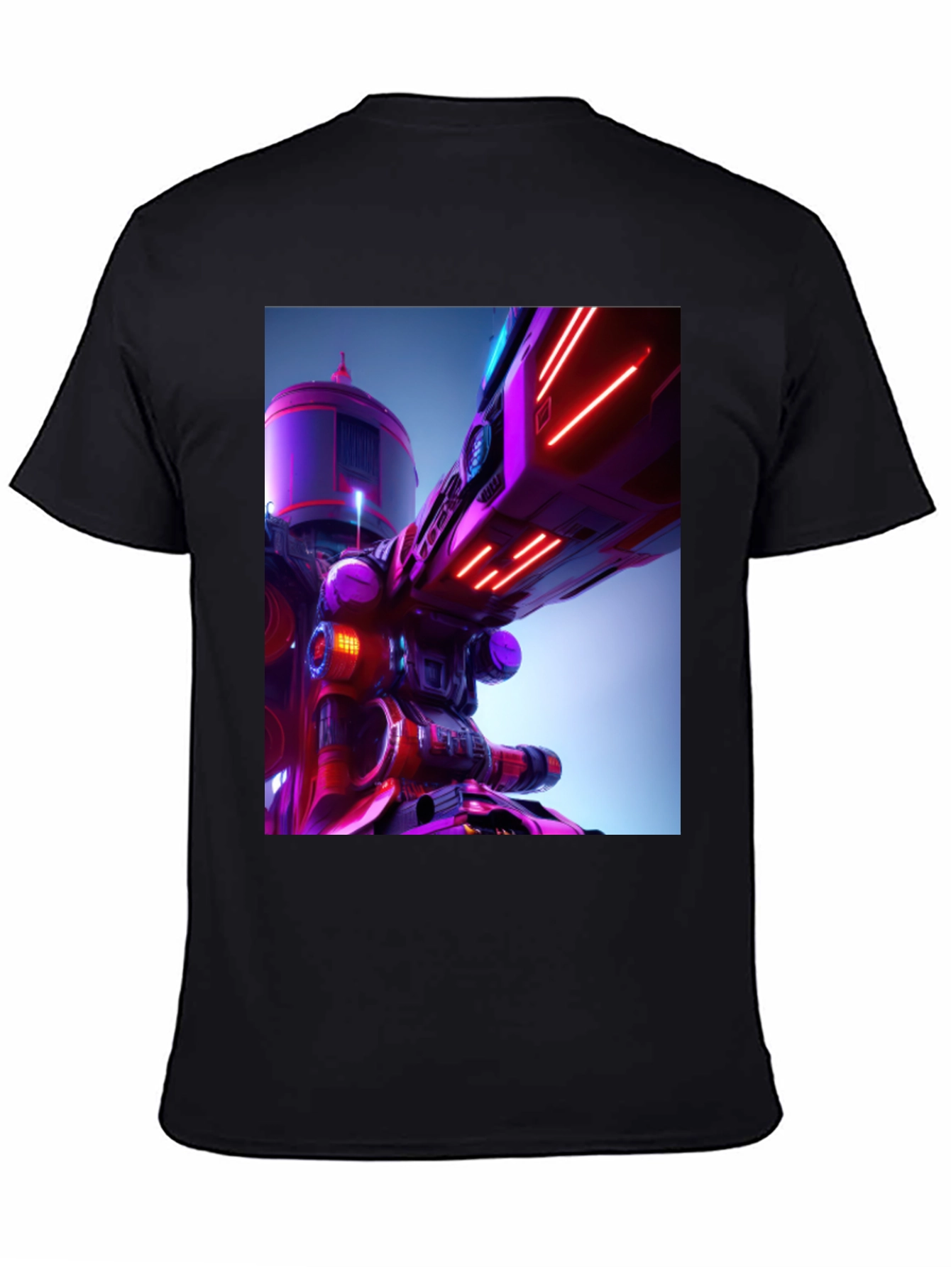 Futuristic Tech Graphic Tee