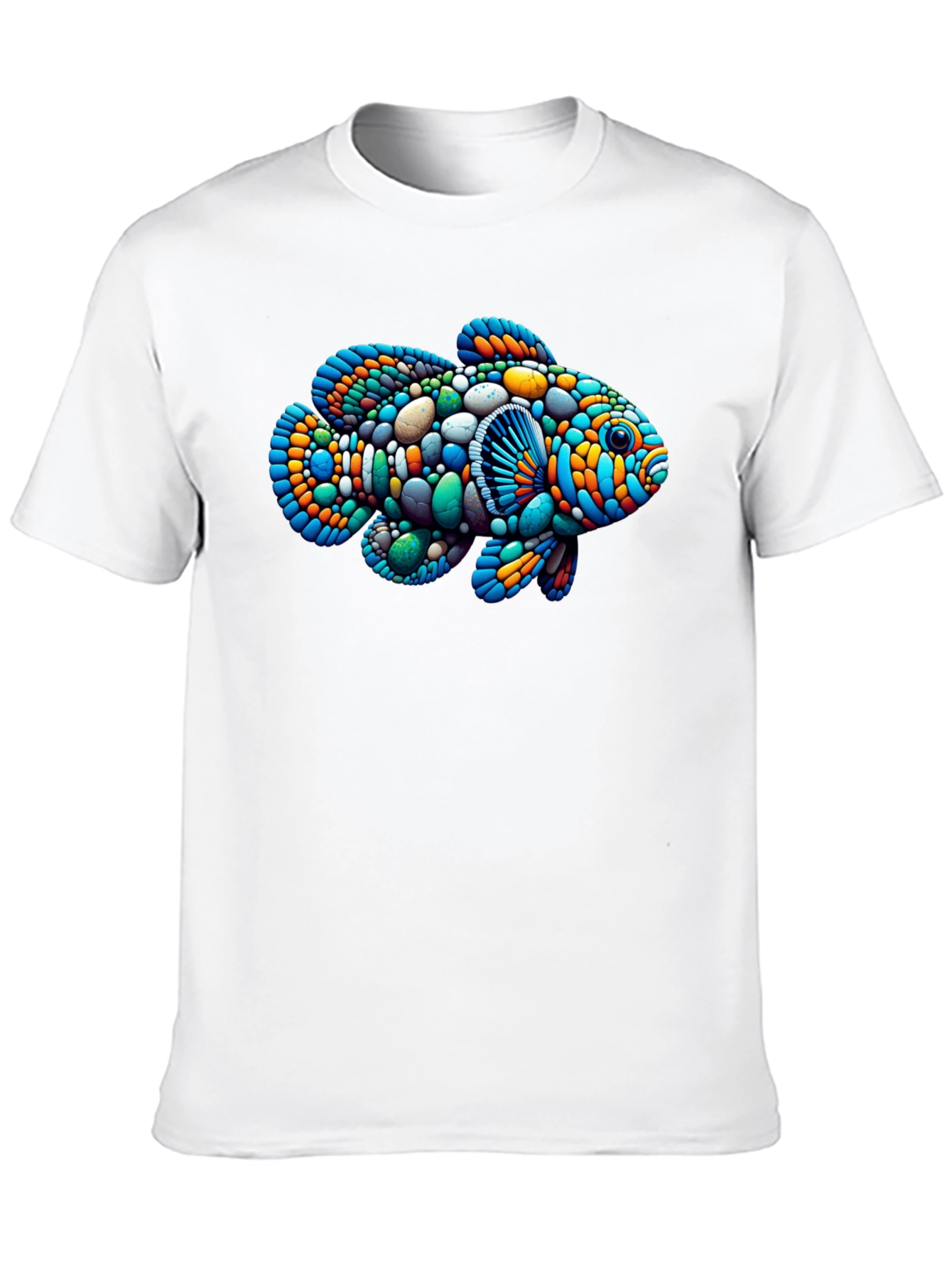 Artistic Fish Graphic Tee - Unique Design