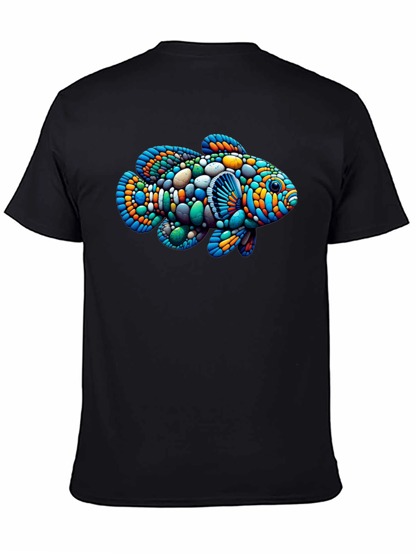 Artistic Fish Graphic Tee - Unique Design