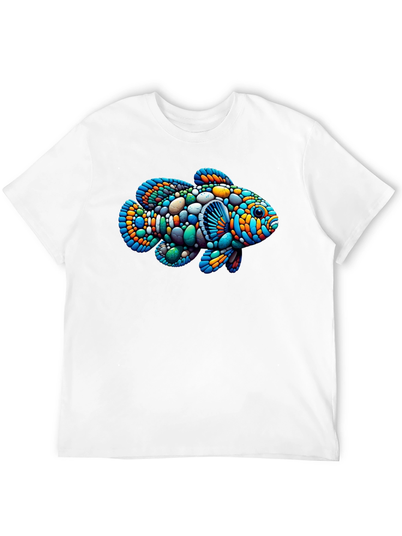 Artistic Fish Graphic Tee - Unique Design