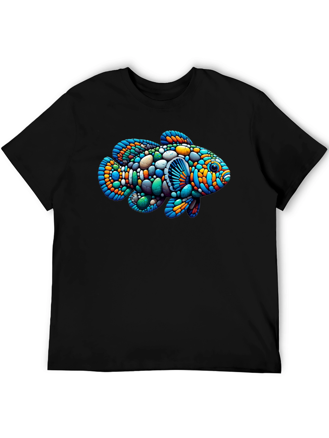 Artistic Fish Graphic Tee - Unique Design