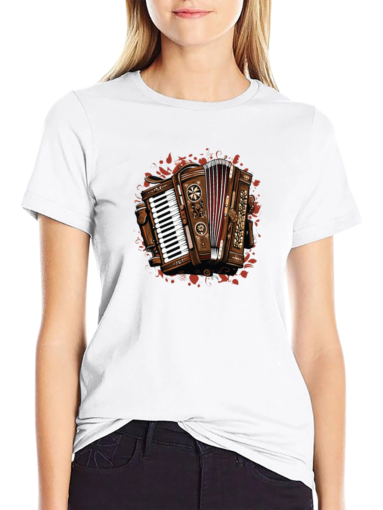 Retro Accordion Graphic Tee