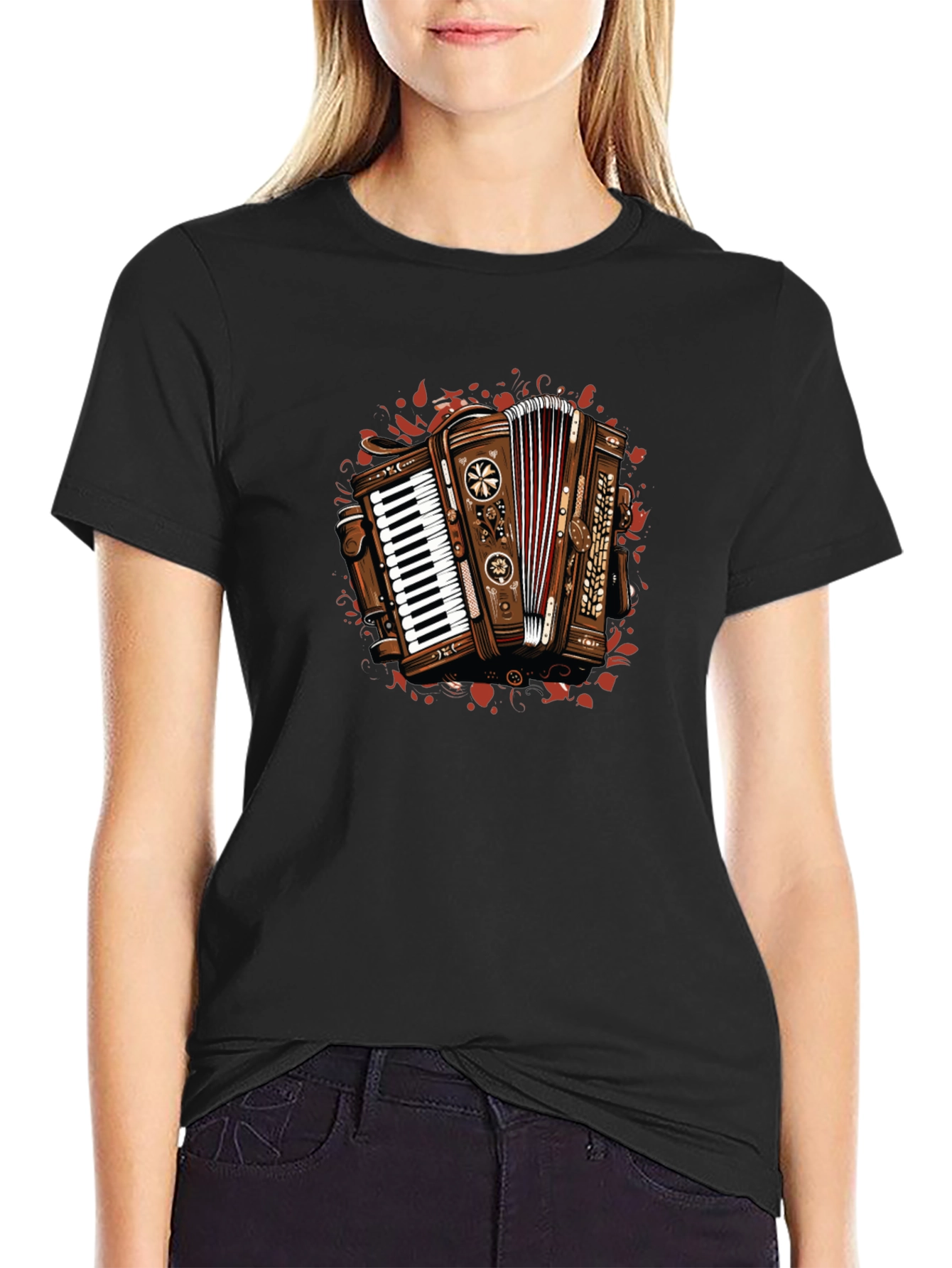 Retro Accordion Graphic Tee