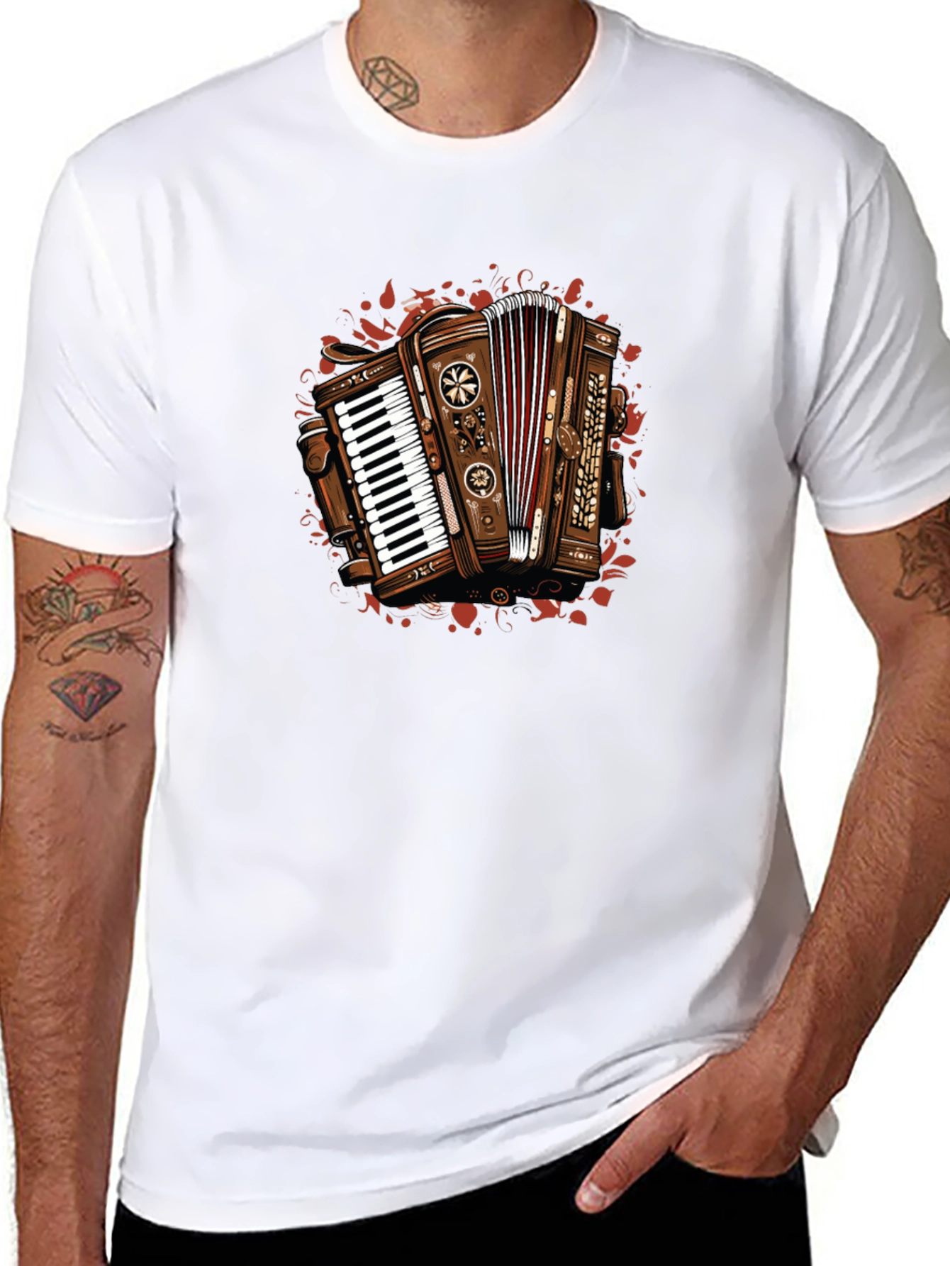 Retro Accordion Graphic Tee