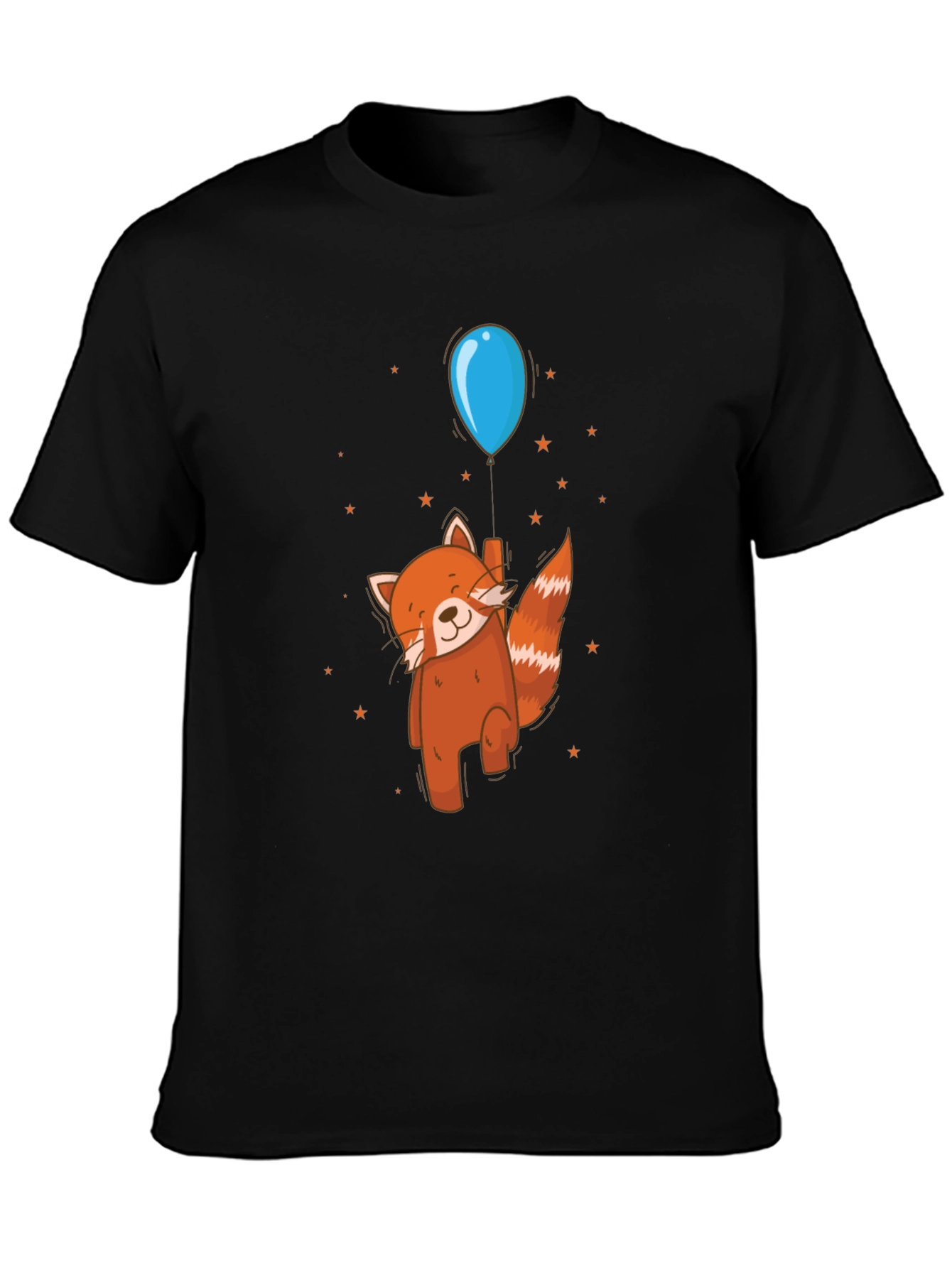 Red Panda Balloon Ride Graphic Tee
