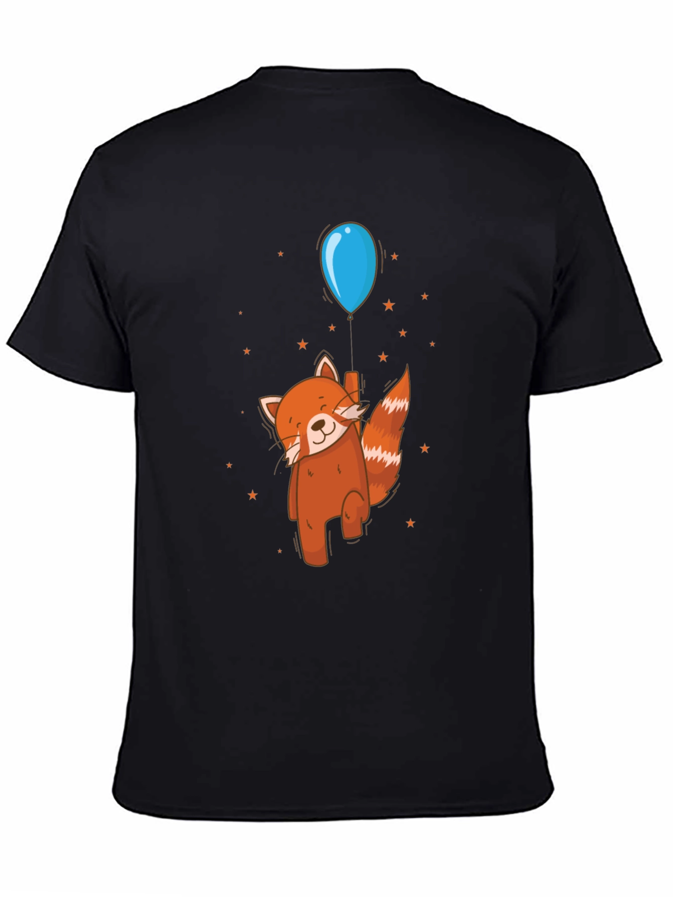 Red Panda Balloon Ride Graphic Tee