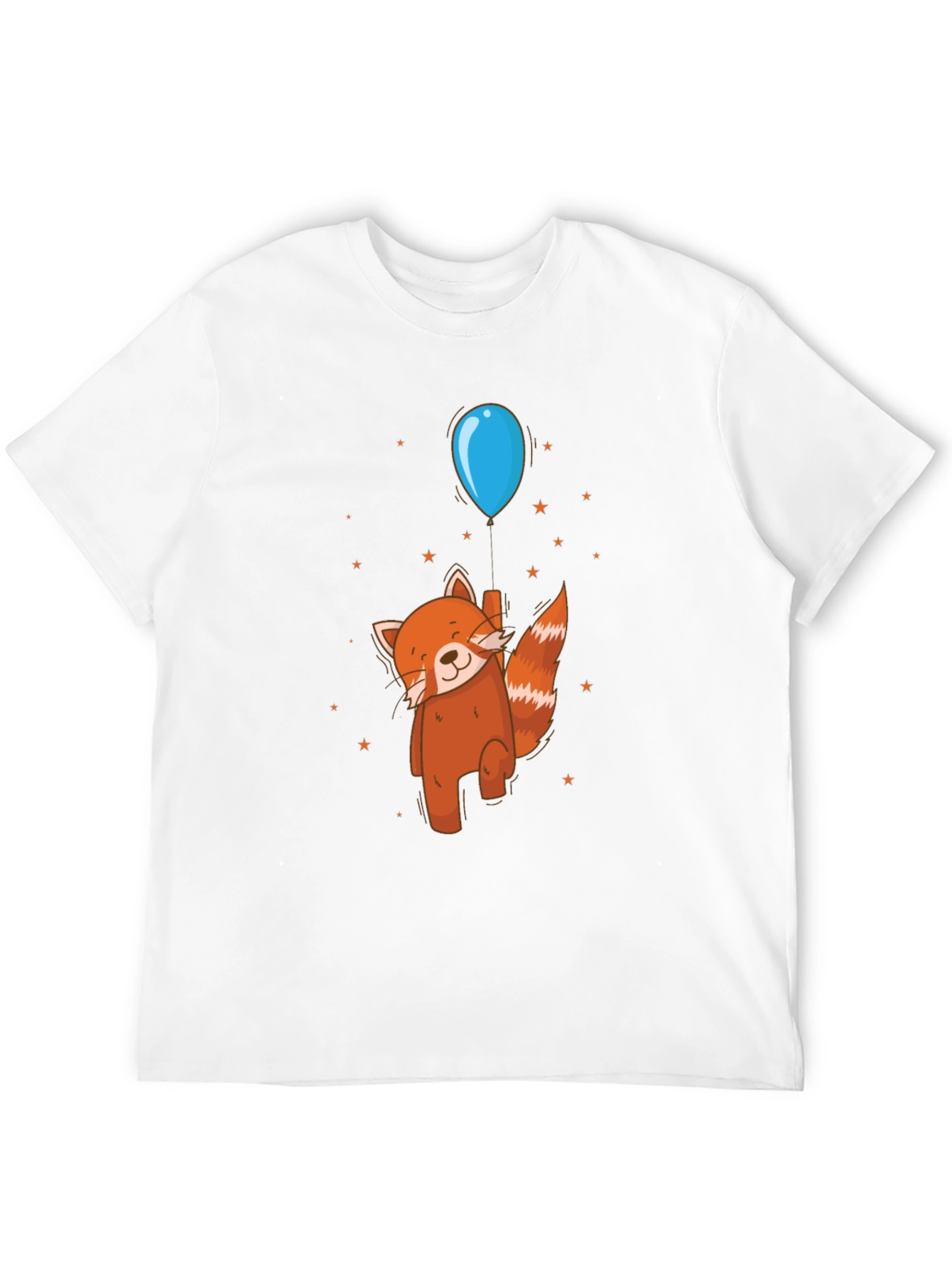 Red Panda Balloon Ride Graphic Tee