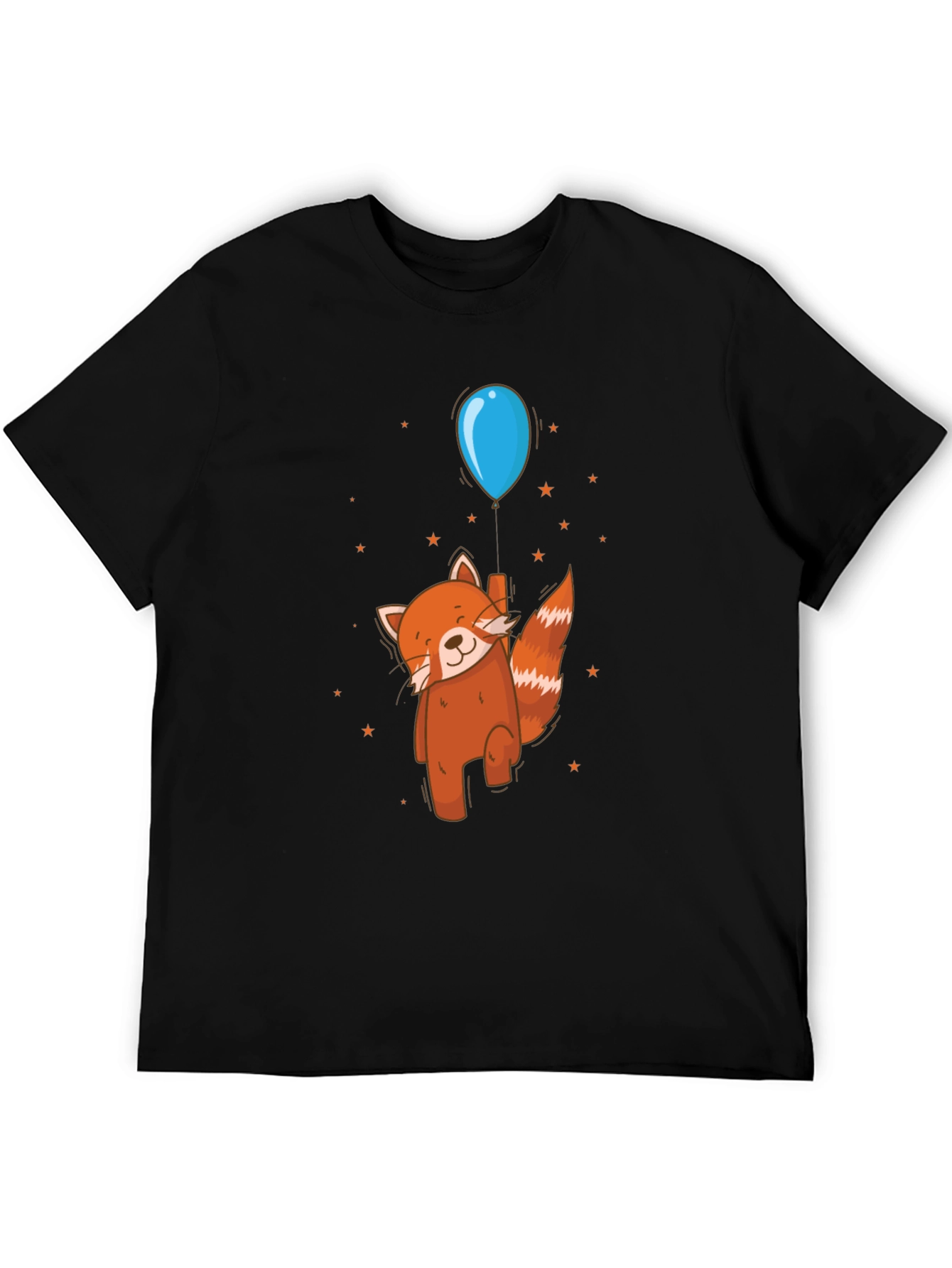 Red Panda Balloon Ride Graphic Tee
